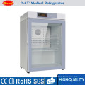 Mini vaccine refrigerator 2-8Celsius degree under-counter medical refrigerator